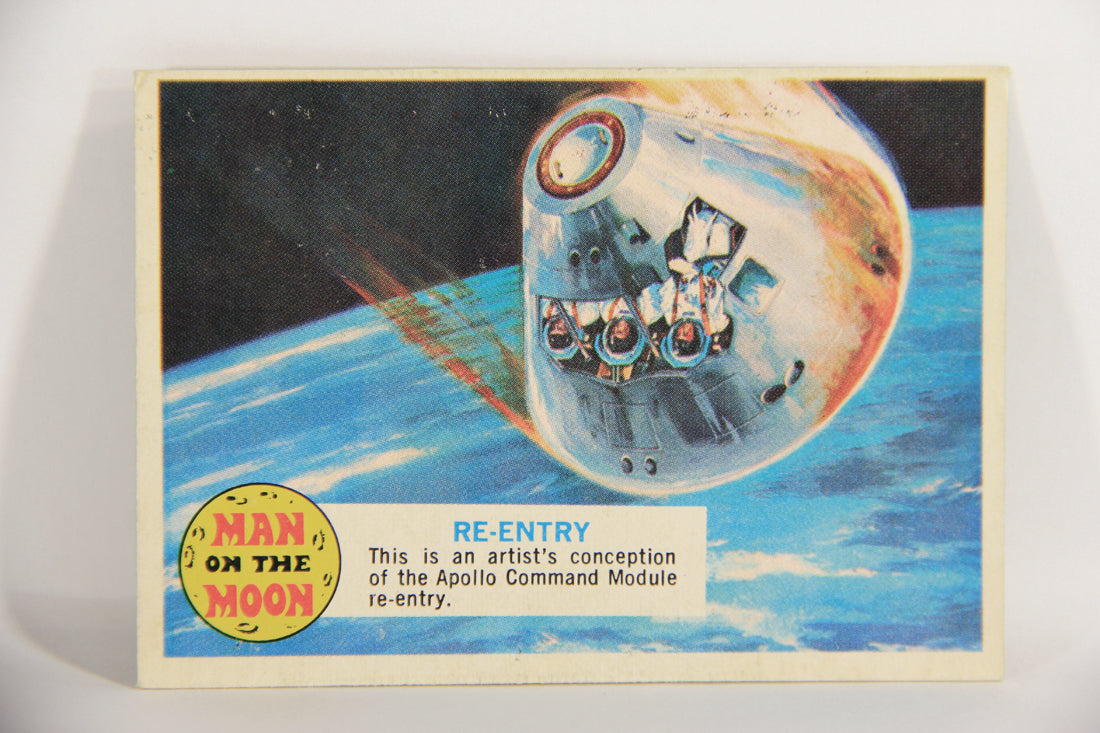 Man On The Moon 1969 Trading Card #51B Re-Entry ENG O-Pee-Chee L021611