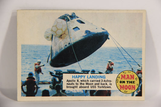 Man On The Moon 1969 Trading Card #53B Happy Landing ENG O-Pee-Chee L021613