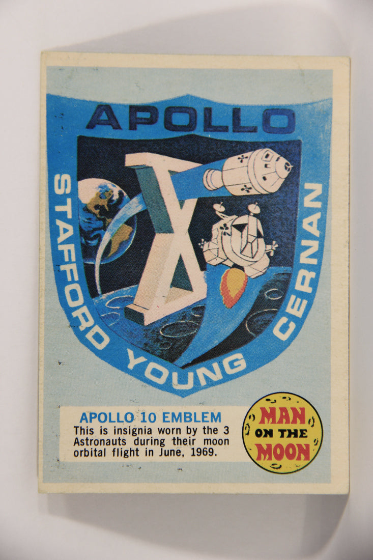 Man On The Moon 1969 Trading Card #55B Apollo 10 Emblem ENG O-Pee-Chee L021615