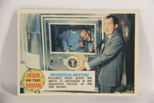 Man On The Moon 1969 Trading Card #61 Presidential Greeting ENG O-Pee-Chee L021619