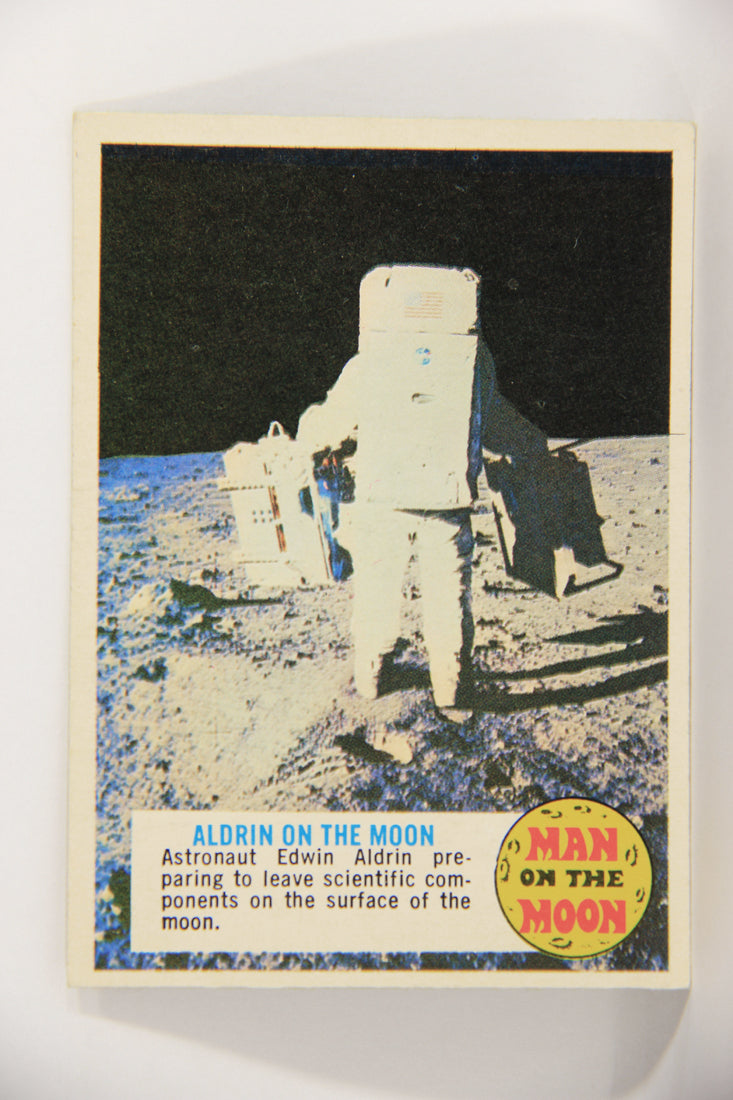 Man On The Moon 1969 Trading Card #67 Aldrin On The Moon ENG O-Pee-Chee L021624