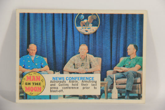 Man On The Moon 1969 Trading Card #73 News Conference ENG O-Pee-Chee L021628
