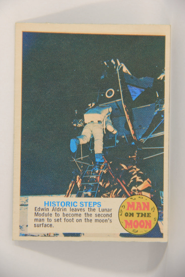 Man On The Moon 1969 Trading Card #96 Historic Steps ENG O-Pee-Chee L021638