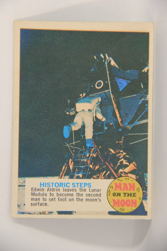 Man On The Moon 1969 Trading Card #96 Historic Steps ENG O-Pee-Chee L021638