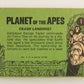 Planet Of The Apes 1969 Trading Card #1 Crash Landing ENG O-Pee-Chee L021640