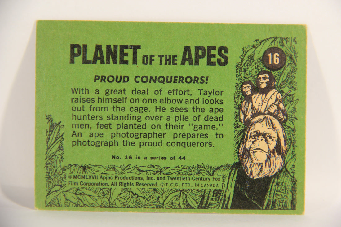 Planet Of The Apes 1969 Trading Card #16 Proud Conquerors ENG O-Pee-Chee L021647