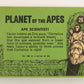 Planet Of The Apes 1969 Trading Card #26 Ape Scientist ENG O-Pee-Chee L021655