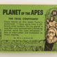 Planet Of The Apes 1969 Trading Card #34 The Trial Continues ENG O-Pee-Chee L021658