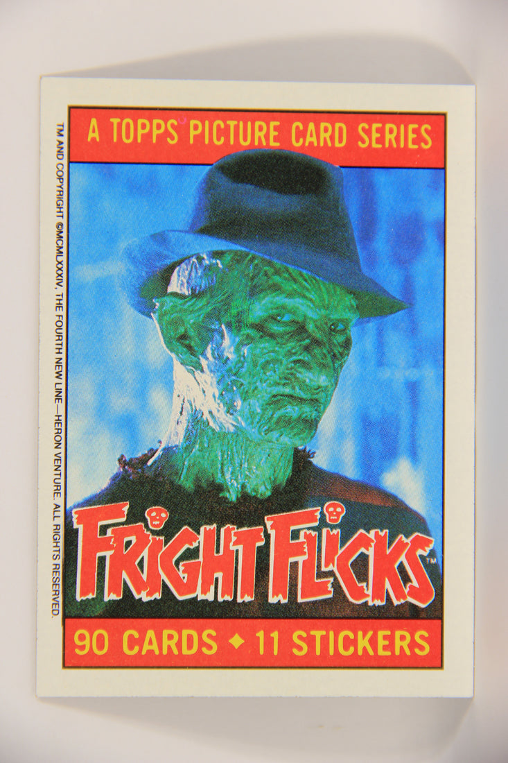 Fright Flicks 1988 Trading Card #1 Fright Flicks Title Card - NOES II ENG Topps L021663