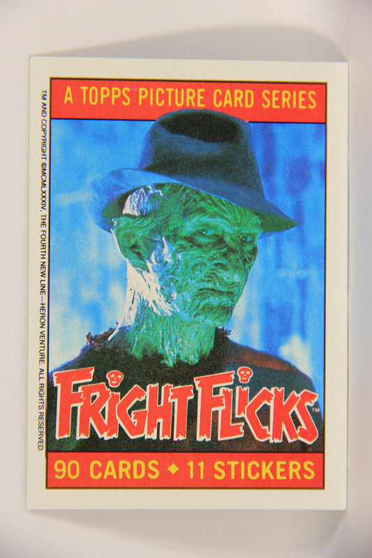 Fright Flicks 1988 Trading Card #1 Fright Flicks Title Card - NOES II ENG Topps L021663