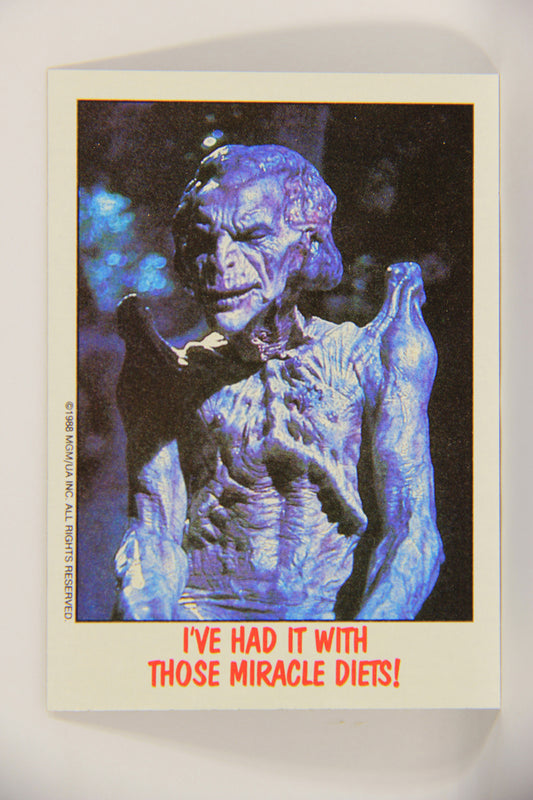 Fright Flicks 1988 Trading Card #72 I've Had It with Those Miracle Diets ENG Topps L021665