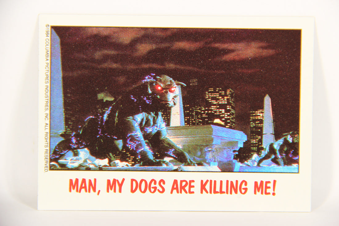 Fright Flicks 1988 Card #89 Many My Dogs Are Killing Me - Ghostbusters ENG Topps L021666