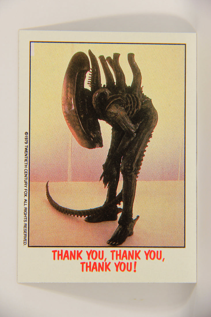 Fright Flicks 1988 Trading Card #90 Thank You Thank You Thank You - Alien Topps L021667