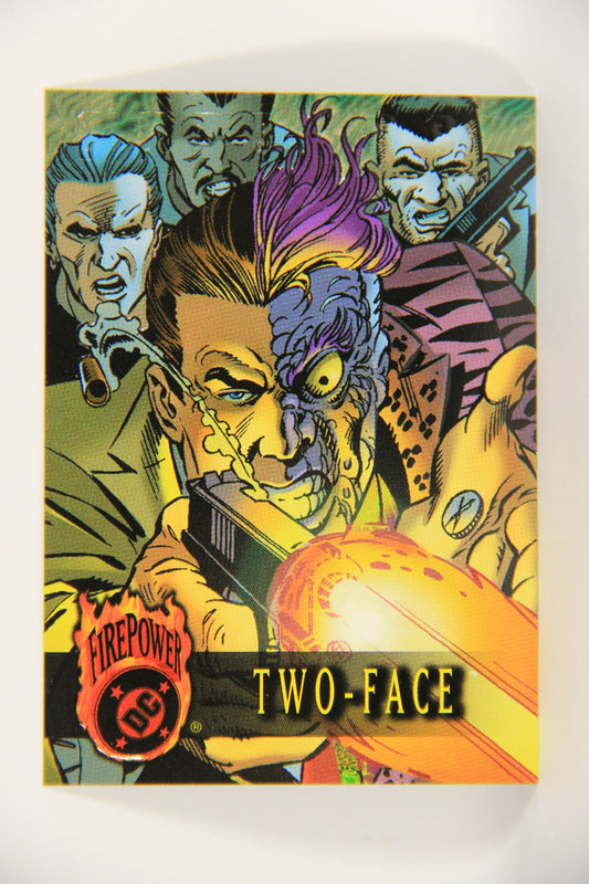 DC Outburst Firepower 1996 Trading Card #38 Two-Face Embossed Card L021670