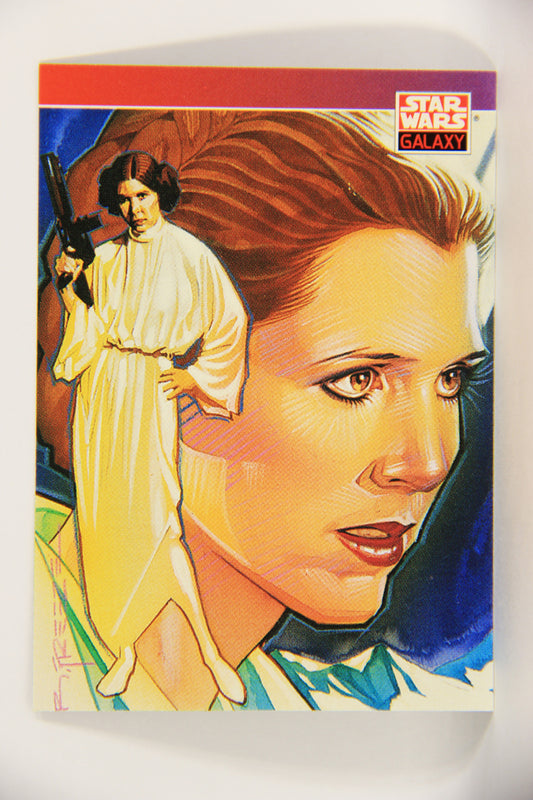 Star Wars Galaxy 1993 Topps Card #126 Princess Leia Organa Artwork ENG L021690