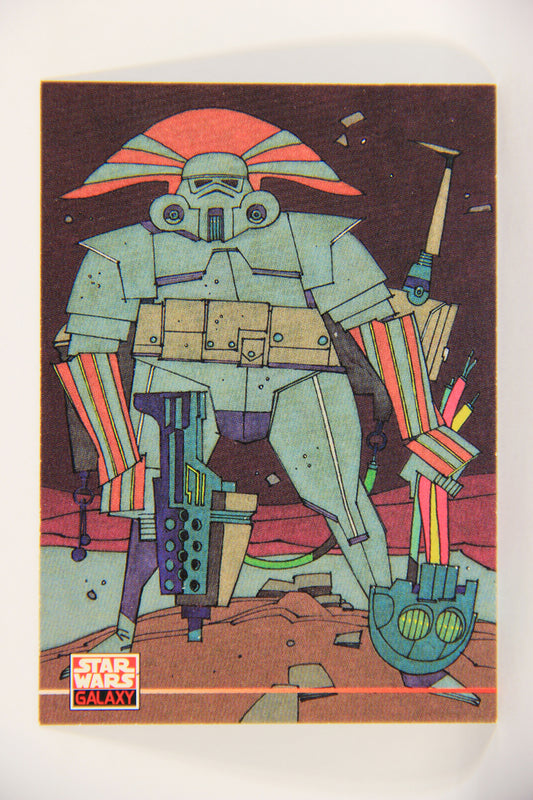 Star Wars Galaxy 1994 Topps Trading Card #250 Abstract Stormtrooper Artwork ENG L021691