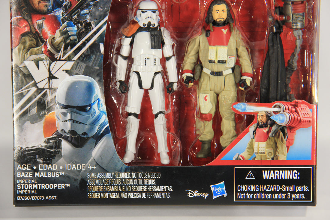 Star Wars Baze Malbus VS Imperial Stormtrooper Rogue One 2-Pack Action Figures L021695