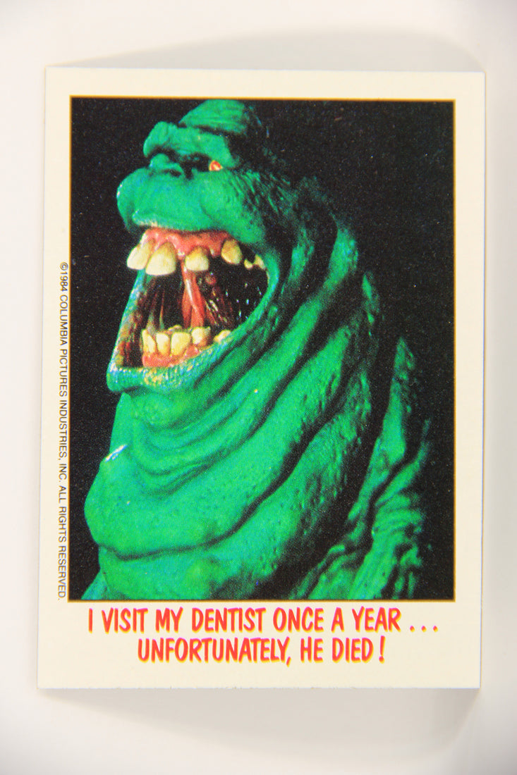 Fright Flicks 1988 Card #5 I Visit My Dentist Once A Year Unfortunately He Died Topps L021708