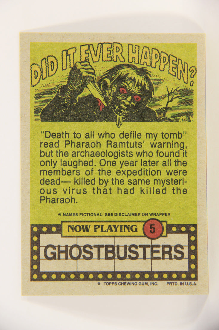 Fright Flicks 1988 Card #5 I Visit My Dentist Once A Year Unfortunately He Died Topps L021708
