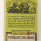 Fright Flicks 1988 Card #7 Baby You're The Greatest - Pumpkinhead ENG Topps L021710