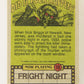 Fright Flicks 1988 Card #10 Darn Now I'll Have To Learn Shorthand ENG Topps L021712