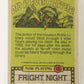 Fright Flicks 1988 Card #13 I Gotta Stop Hammering Nails With My Head ENG Topps L021714