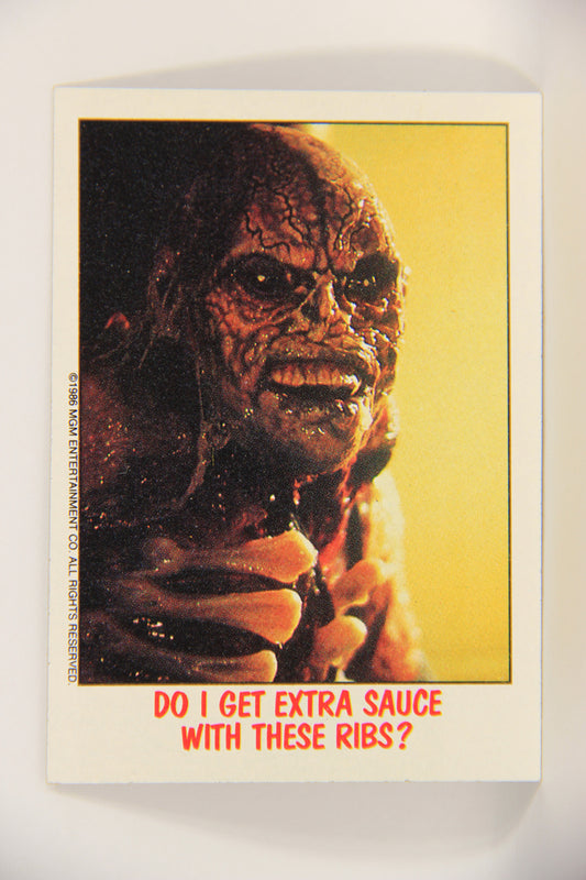 Fright Flicks 1988 Trading Card #14 Do I Get Extra Sauce With These Ribs ENG Topps L021715
