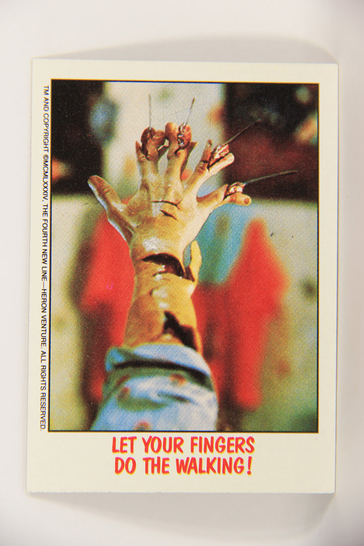 Fright Flicks 1988 Card #19 Let Your Fingers Do The Walking - NOES 2 ENG Topps L021718