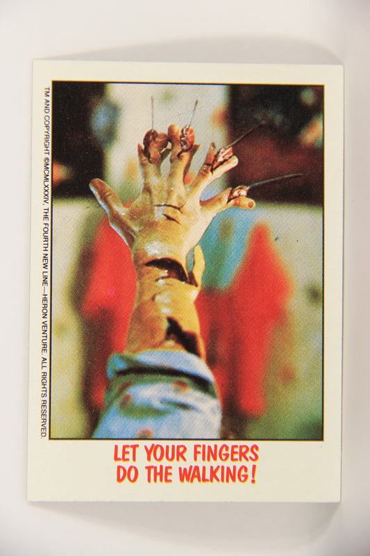 Fright Flicks 1988 Card #19 Let Your Fingers Do The Walking - NOES 2 ENG Topps L021718