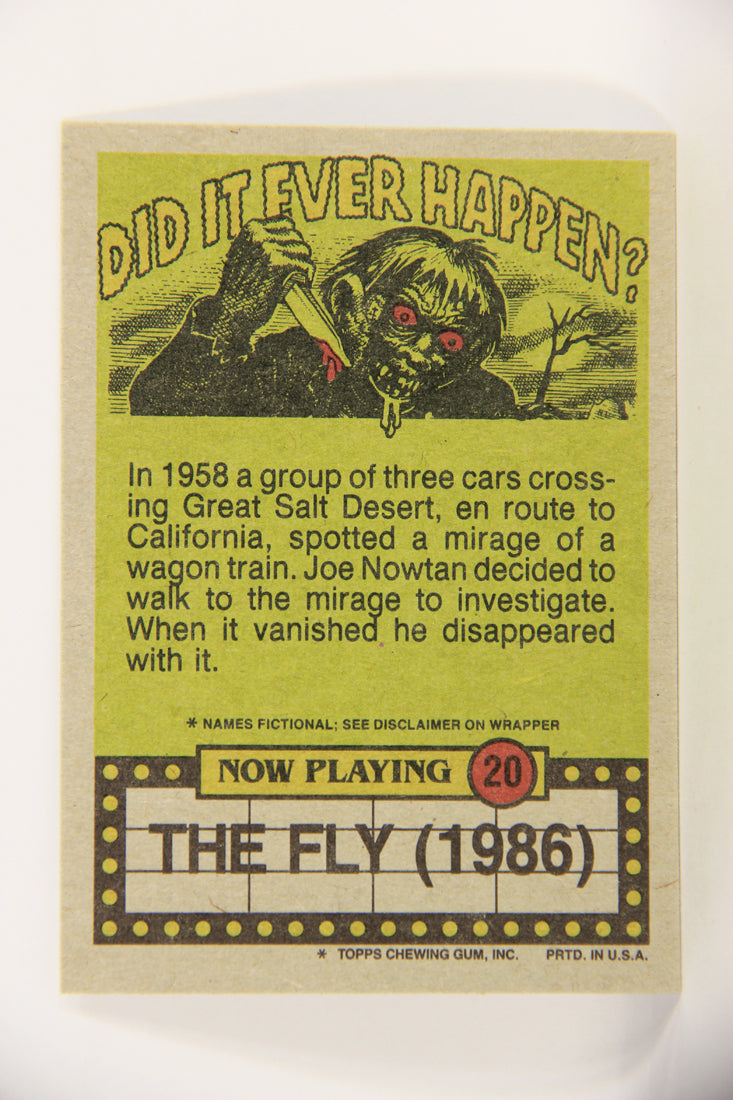 Fright Flicks 1988 Card #20 Better Fix That Broken Window Paul A Fly Could Get In Topps L021719
