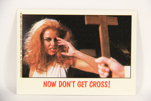 Fright Flicks 1988 Trading Card #21 Now Don't Get Cross - Fright Night ENG Topps L021720