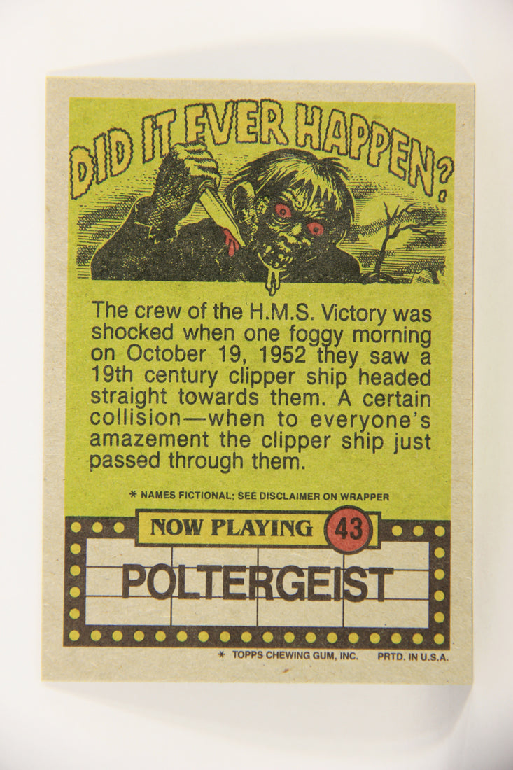 Fright Flicks 1988 Card #43 Honey Shut The Window I Feel A Draft In Here ENG Topps L021732