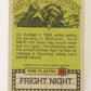 Fright Flicks 1988 Trading Card #44 Trick Or Treat - Fright Night ENG Topps L021733
