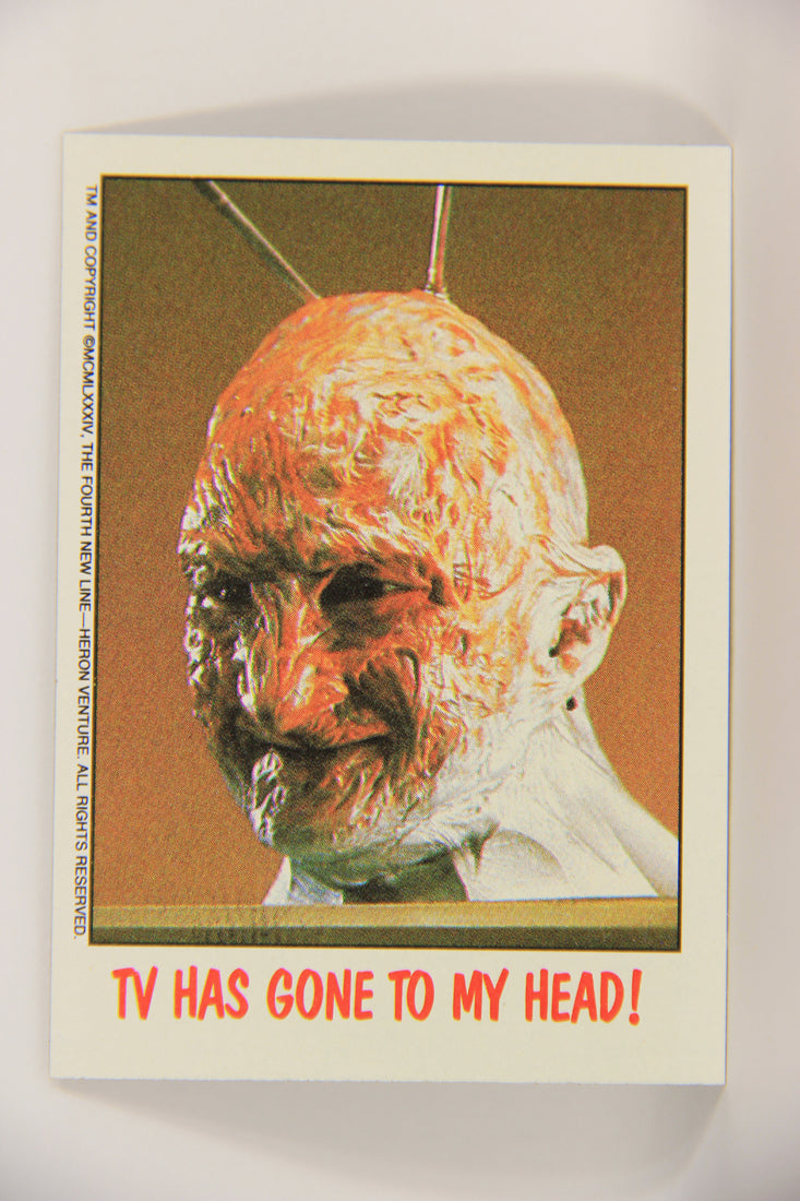 Fright Flicks 1988 Trading Card #49 TV Has Gone To My Head - NOES 3 ENG Topps L021735