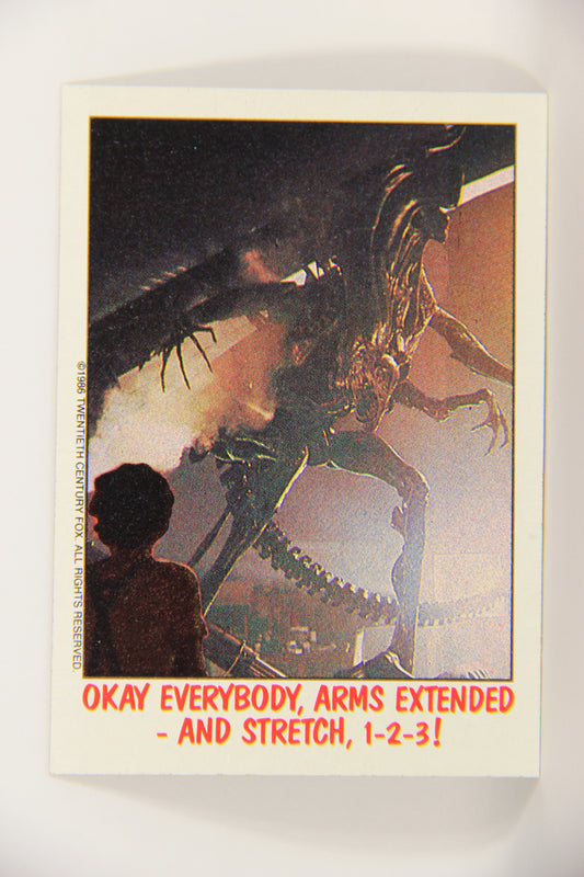 Fright Flicks 1988 Card #50 Okay Everybody Arms Extended And Stretch 1-2-3 ENG Topps L021736