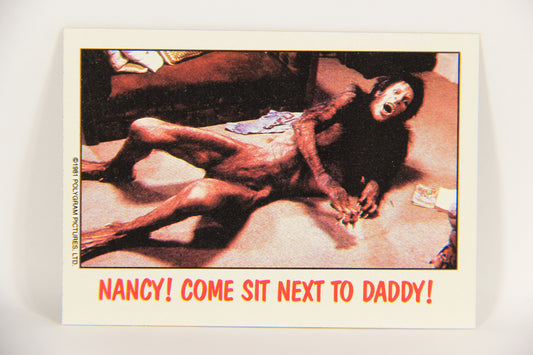 Fright Flicks 1988 Card #54 Nancy Come Sit Next To Daddy - AAWIL ENG Topps L021738