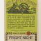 Fright Flicks 1988 Card #55 When I Said Hand Me That Screwdriver ENG Topps L021739
