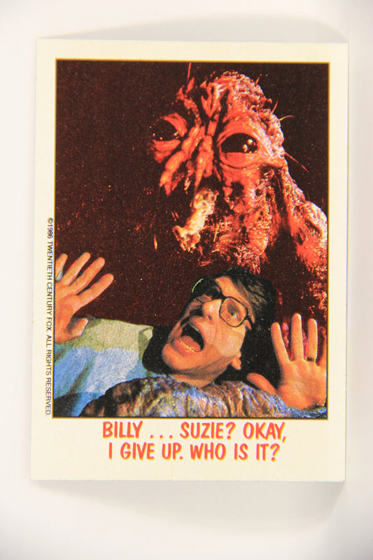 Fright Flicks 1988 Card #56 Billy Suzie Okay I Give Up Who Is It - The Fly ENG Topps L021740