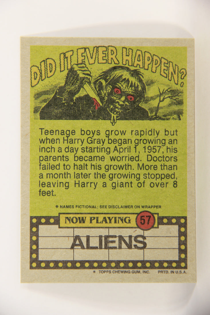 Fright Flicks 1988 Card #57 Mommy You Forgot To Pay The Paper Boy ENG Topps L021741