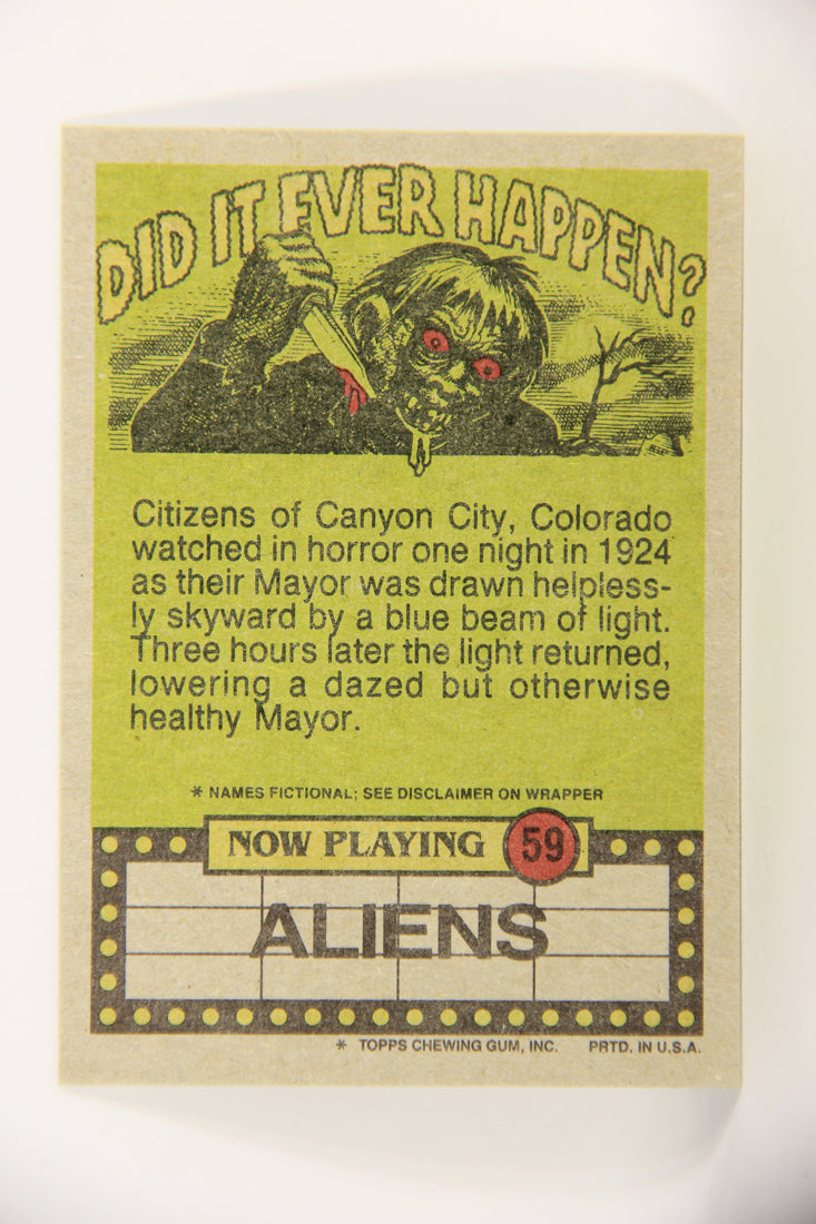 Fright Flicks 1988 Card #59 The Label Said Not To Open Before Christmas ENG Topps L021742