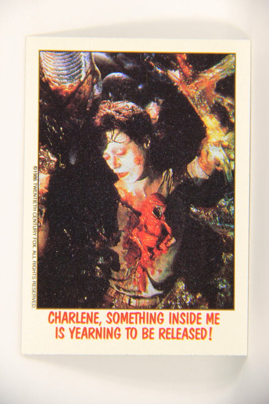 Fright Flicks 1988 Card #62 Charlene Something Inside Me Is Yearning To Be Released Topps L021744