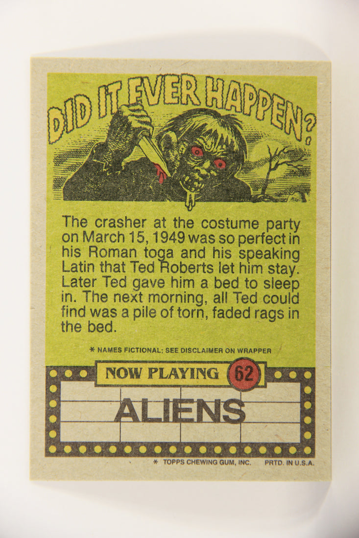 Fright Flicks 1988 Card #62 Charlene Something Inside Me Is Yearning To Be Released Topps L021744