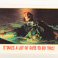 Fright Flicks 1988 Card #64 It Takes A Lot Of Guts To Do This - Aliens ENG Topps L021746