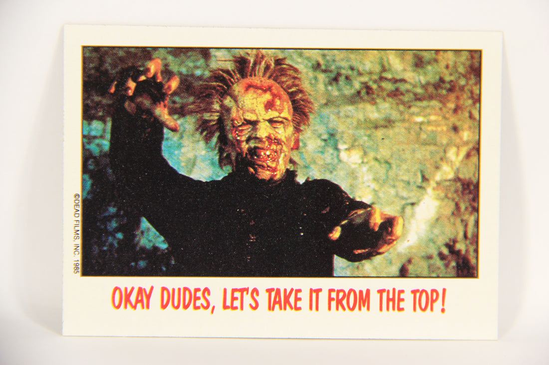 Fright Flicks 1988 Card #67 Okay Dudes Let's Take It From The Top ENG Topps L021747