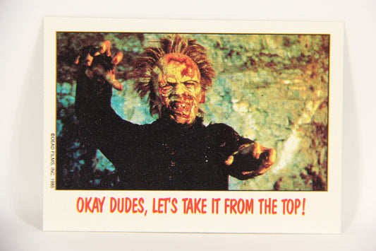 Fright Flicks 1988 Card #67 Okay Dudes Let's Take It From The Top ENG Topps L021747