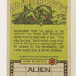 Fright Flicks 1988 Trading Card #70 But Leave The Side Burns - Alien ENG Topps L021749