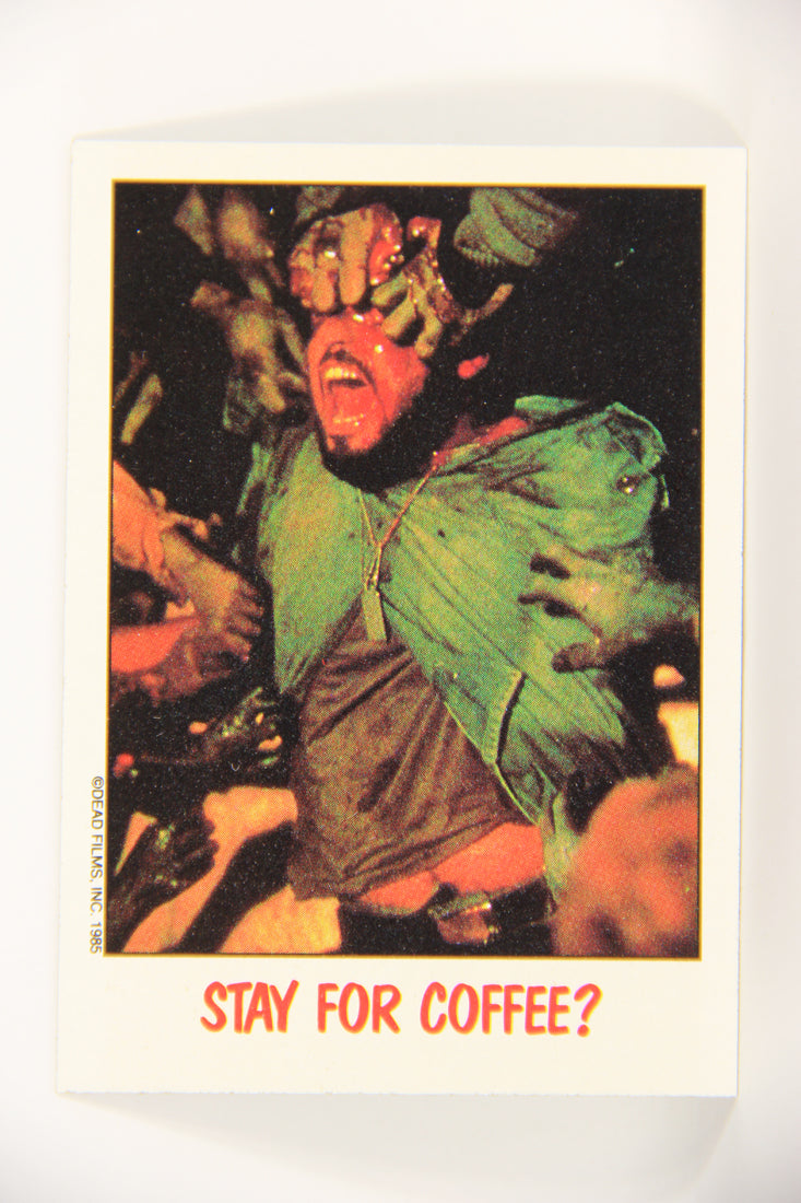 Fright Flicks 1988 Trading Card #71 Stay For Coffee - Day Of The Dead ENG Topps L021750