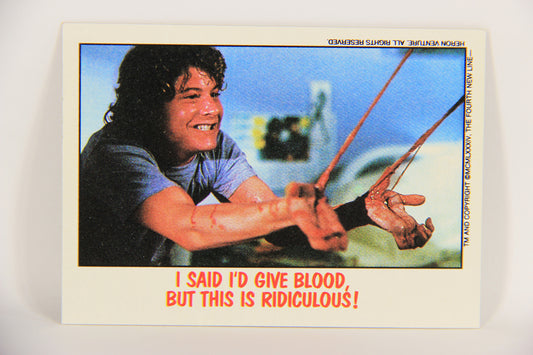Fright Flicks 1988 Trading Card #73 I Said I'd Give Blood But This Is Ridiculous Topps L021751