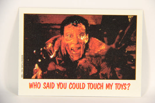 Fright Flicks 1988 Trading Card #78 Who Said You Could Touch My Toys ENG Topps L021754