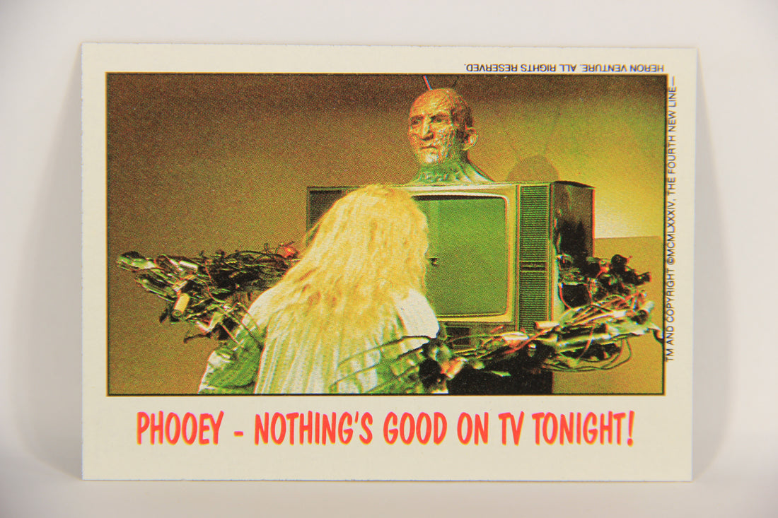 Fright Flicks 1988 Card #79 Phooey - Nothing's Good On TV Tonight ENG Topps L021755